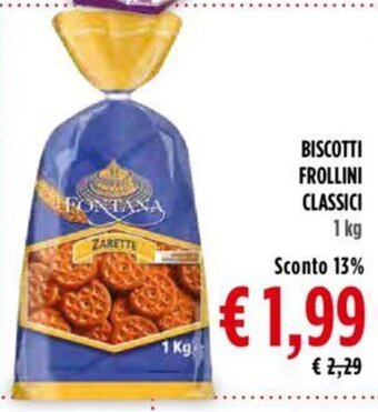 Todis BISCOTTI FROLLINI CLASSICI 1 kg offerta