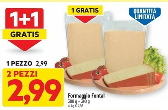 DPiù Formaggio Fontal offerta
