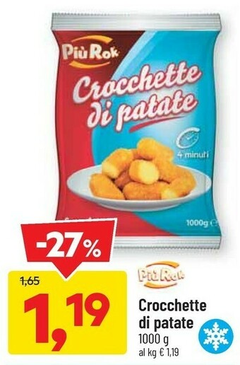 DPiù Piu Rock Crocchette Di Patate offerta