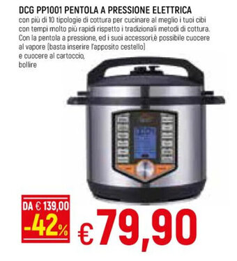 DCG PP1001 PENTOLA A PRESSIONE ELETTRICA