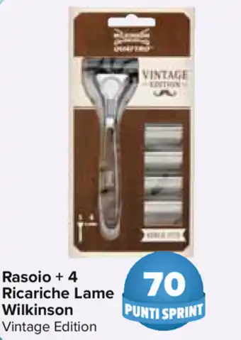 Carrefour Wilkinson Rasoio Extra + 4 Ricariche Lame offerta
