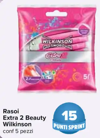 Carrefour Wilkinson Rasoio Extra 2 Beauty 5 pezzi offerta