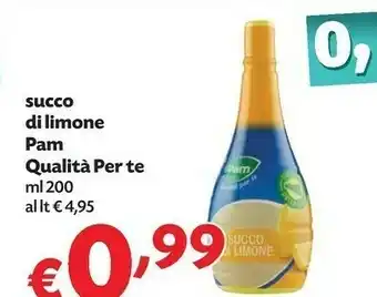 Pam Succo di limone offerta