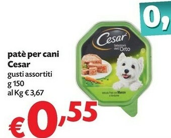 Pam Cesar Cibo per cani offerta
