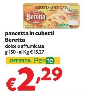 Pam Beretta Pancetta offerta
