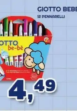 Casabalò Giotto Bebe 12 Pennarelli offerta