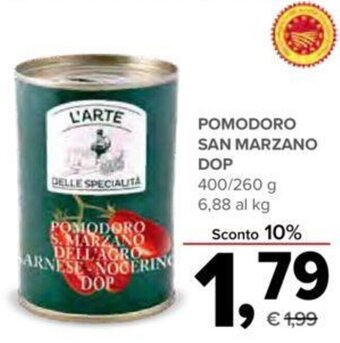 Todis POMODORO SAN MARZANO DOP 400/260 g offerta