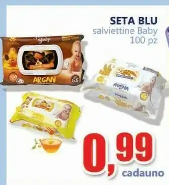 Seta Blu Salviettine Baby 100 Pz