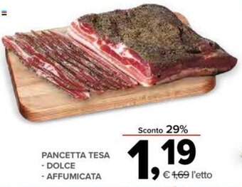 Todis PANCETTA TESA - DOLCE - AFFUMICATA offerta