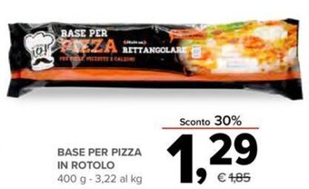 Todis BASE PER PIZZA IN ROTOLO 400g offerta