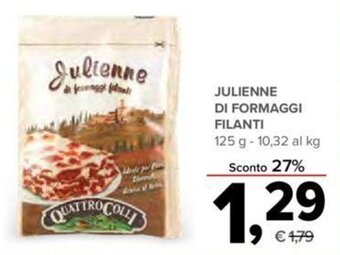 Todis JULIENNE DI FORMAGGI FILANTI 125 g offerta