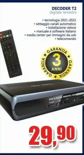 Casabalò Arcobalò Decoder T2 Digitale Terrestre offerta