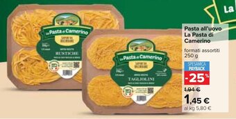 Pasta all'uovo La Pasta di Camerino 250 g