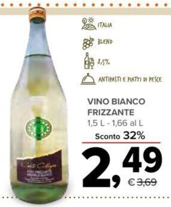 Todis VINO BIANCO FRIZZANTE 1,5 L offerta