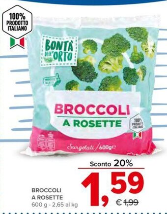 Todis BROCCOLI A ROSETTE 600 g offerta