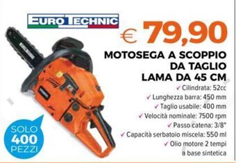 Todis MOTOSEGA A SCOPPIO DA TAGLIO LAMA DA 45 CM offerta