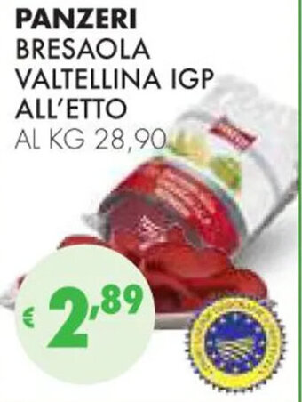 PANZERI BRESAOLA VALTELLINA IGP ALL'ETTO