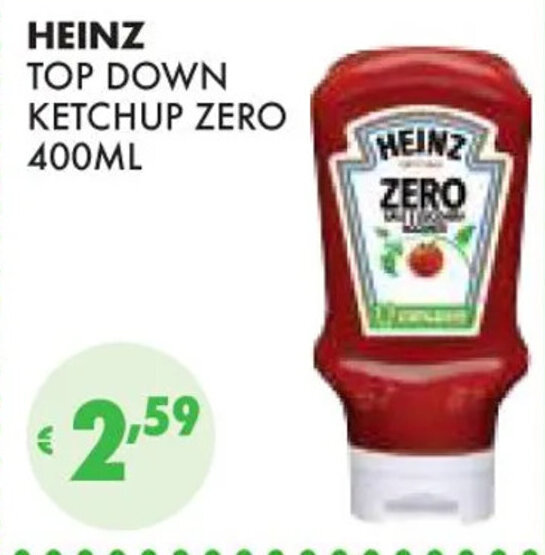 HEINZ TOP DOWN KETCHUP ZERO 400ML offerta di Eté