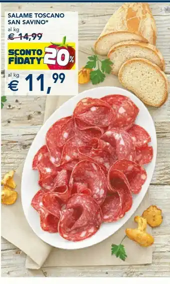 Esselunga San savino Salame Toscano offerta