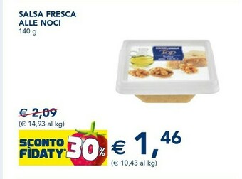 Esselunga Esselunga - Salsa Alle Noci 140 G(ml) offerta