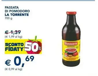 Esselunga La torrente Passata Di Pomodoro Tradizionale 700 G(ml) offerta