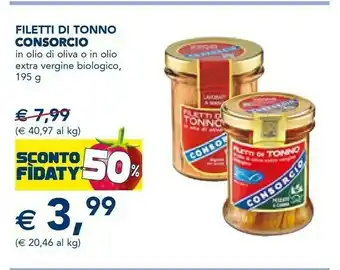 Esselunga Consorcio Filetti Di Tonno In Olio Di Oliva Migliore Per Scelta 195 G(ml) offerta