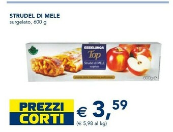 Esselunga Esselunga - Strudel Di Mele Surgelato Top 600 G(ml) offerta