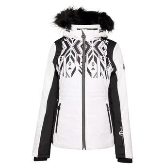 Decathlon Giacca da sci stampato donna dare 2b prestige ii luxe bianco nero offerta