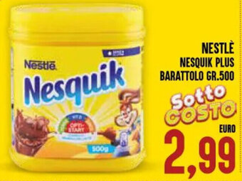 Iper Pellicano NESTLE NESQUIK PLUS BARATTOLO GR.500 offerta