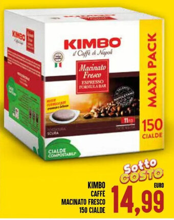 KIMBO CAFFE MACINATO FRESCO 150 CIALDE