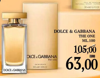 DOLCE & GABBANA THE ONE ML.100