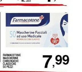 Farmacotone Mascherine Chirurgiche Classiche