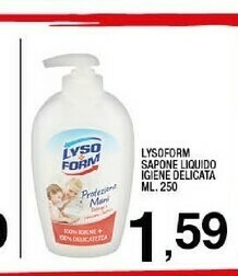 Sigma Lysoform Sapone Liquido Igiene Delicata offerta