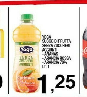 Sigma Yoga Succo Arancia Rossa 1000 G(ml) offerta