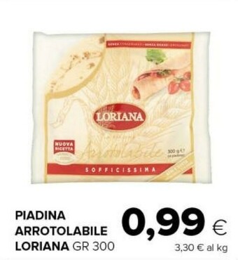 Tigre Loriana La Piadina Arrotolabile 300 G(ml) offerta