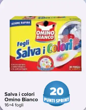 Carrefour Omino Bianco Salva i colori 16+4 fogli offerta