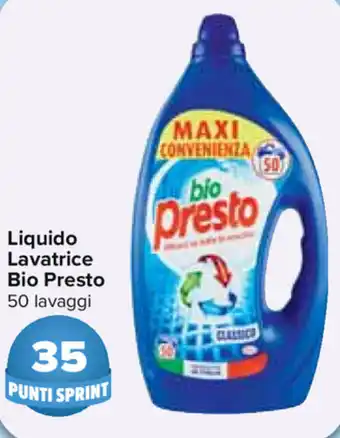 Carrefour Bio Presto Liquido Lavatrice 50 lavaggi offerta