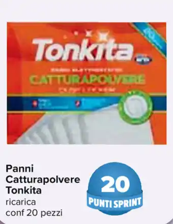Carrefour Tonkita Panni Catturapolvere 20 pezzi offerta