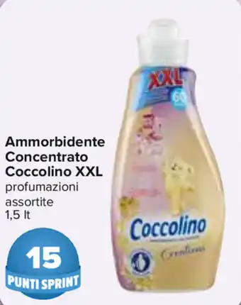 Carrefour Ammorbidente Concentrato Coccolino XXL 1,5lt offerta