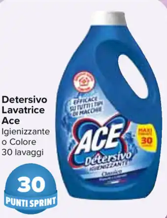 Carrefour Ace Detersivo Lavatrice 30 lavaggi offerta