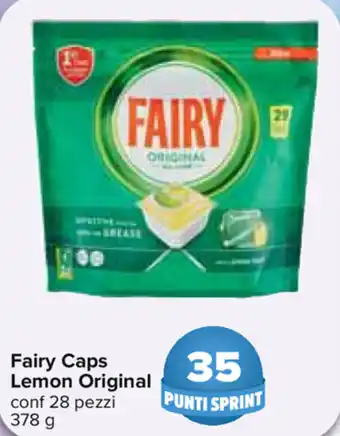 Carrefour Fairy Caps Lemon Original 28 pezzi 378g offerta