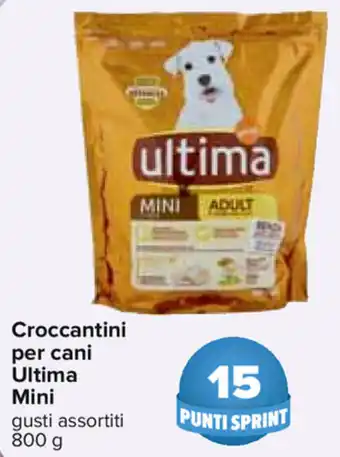 Carrefour Ultima Mini Croccantini per cani 800g offerta