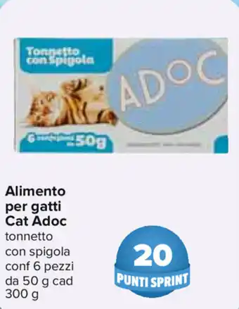 Carrefour Adoc Cat Alimento per gatti 6 pezzi 50g cad 300g offerta