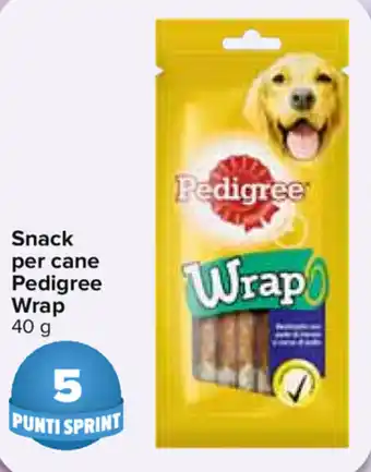 Carrefour Pedigree Wrap Snack per cane 40g offerta