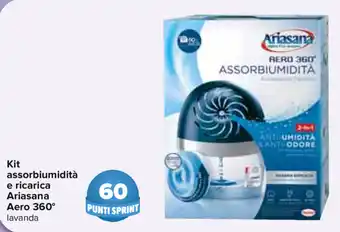 Carrefour Kit assorbiumidità e ricarica Ariasana Aero 360° offerta