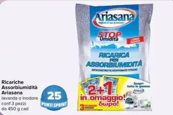 Carrefour Ariasana Ricarica Assorbiumidità 3 pezzi 450g offerta