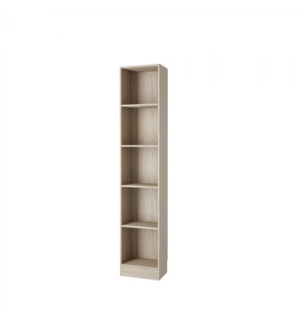 Eurobrico Libreria con 4 ripiani - tinta quercia - 40.6x26.7x204 cm offerta