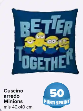 Cuscino arredo Minions 40x40cm