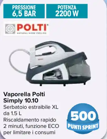 Carrefour Polti Simply 10.10 Vaporella offerta