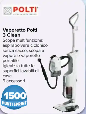 Carrefour Polti 3 Clean Vaporetto offerta